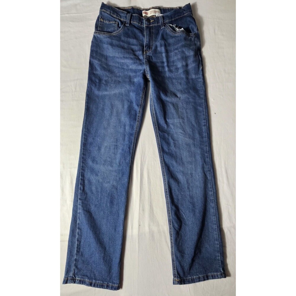Levi's 514 Straight Jeans Youth Boys 18 Regular 29x31 Blue Performance Stretch